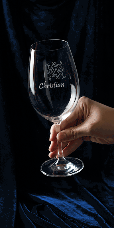 Personalized Wine Story Bordeaux Glass